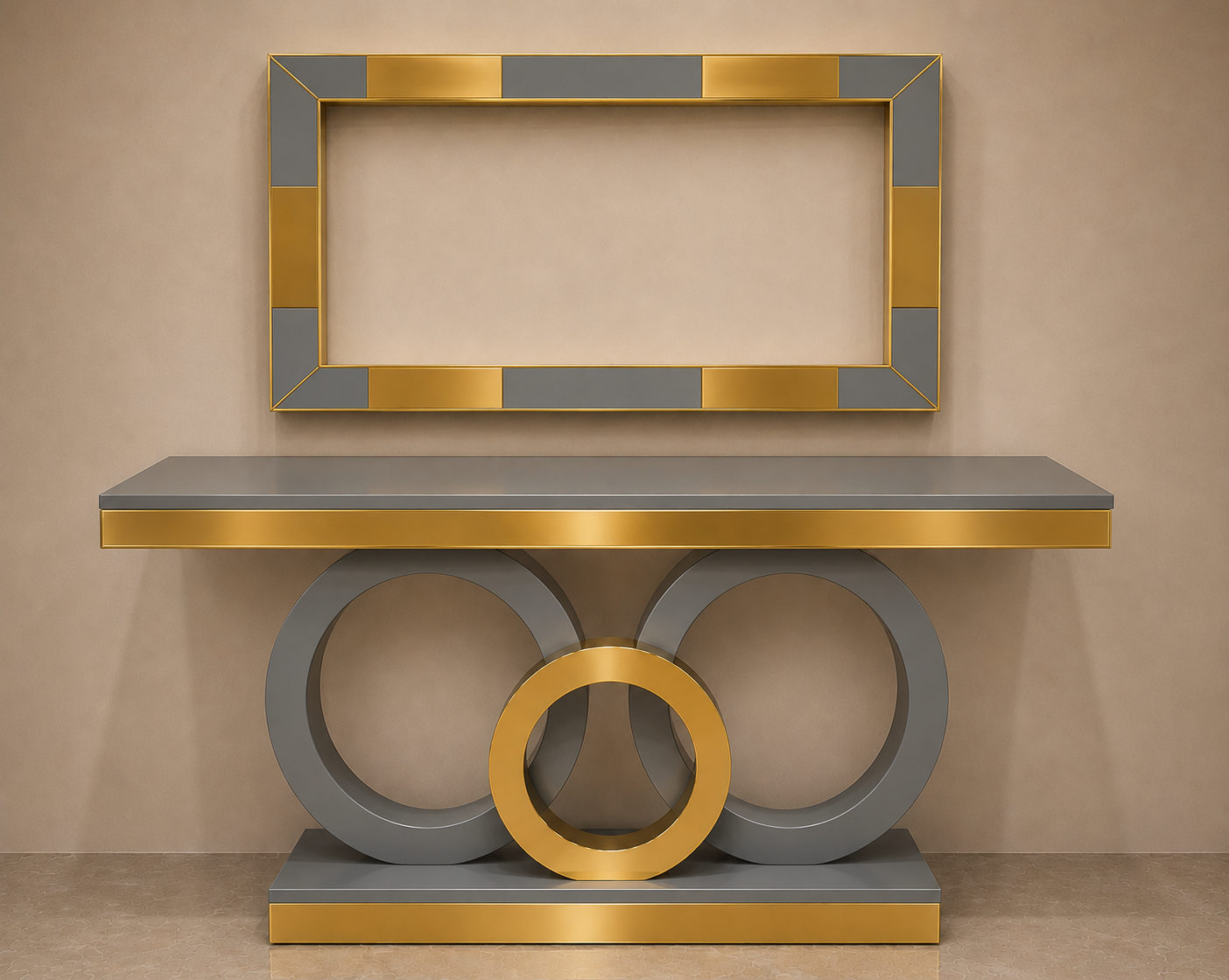 Luxury Console Table with Designer Mirror       Limited Stock